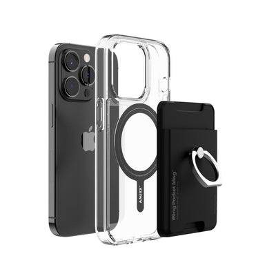 iRing® Pocket Mag - Porte-cartes iPhone - Anneau de téléphone - Support de téléphone - Magnétique