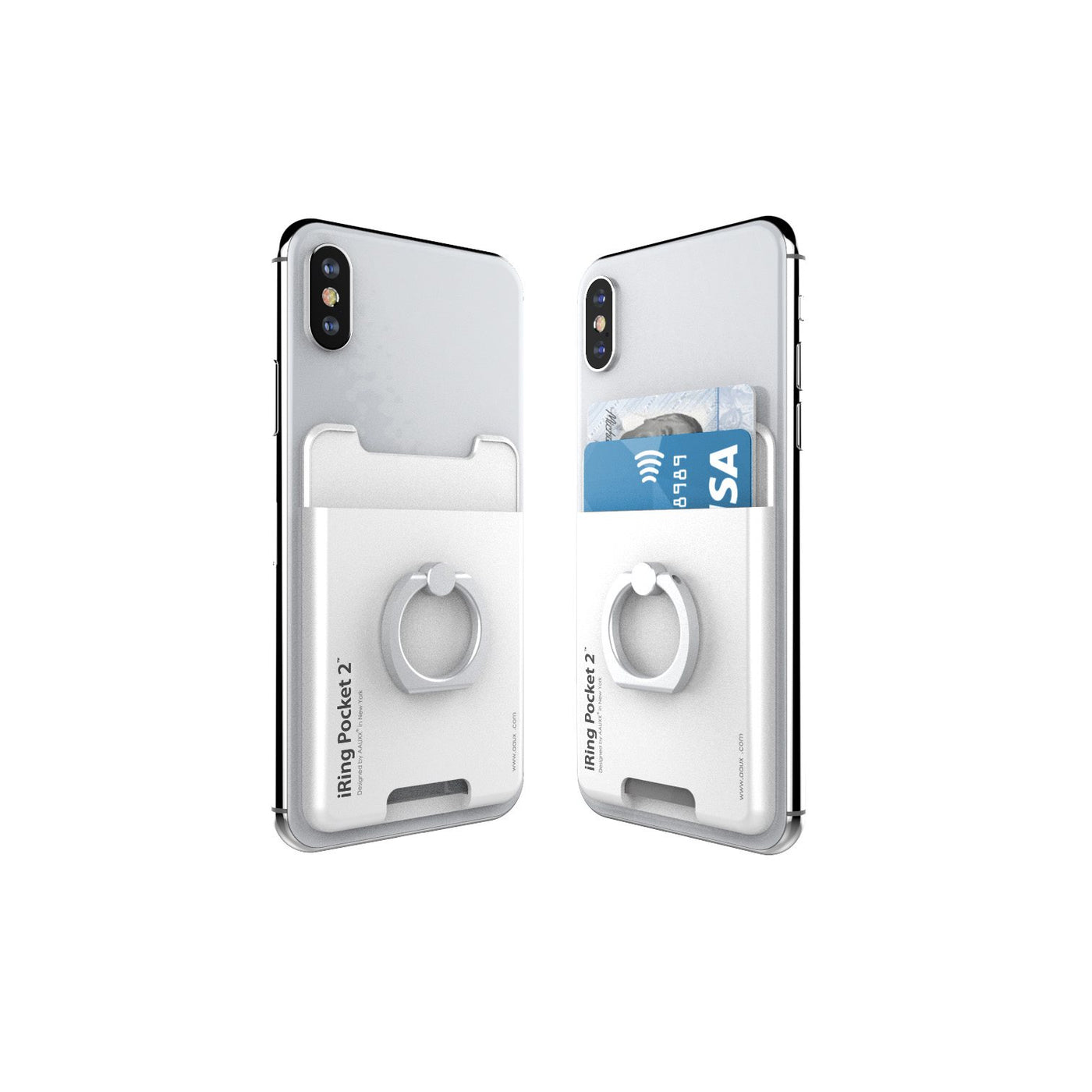 iRing® Pocket Mag - Porte-cartes iPhone - Anneau de téléphone - Support de téléphone - Magnétique