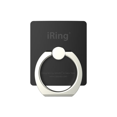 iRing® Original - Phone Grip & Stand - Reusable Adhesive - 360 Degree Rotation - 180 Degree Tilt Function - Matte Black